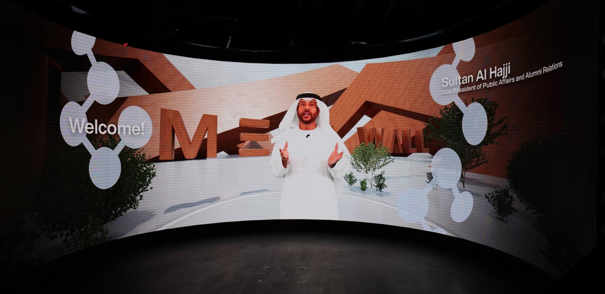 MBZUAI LED Welcome wall